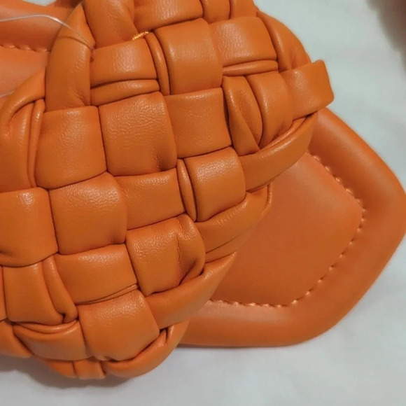 A New Day Carissa Slide Sandals with Memory Foam Insole, Color Orange Size 8 - Picture 8 of 9